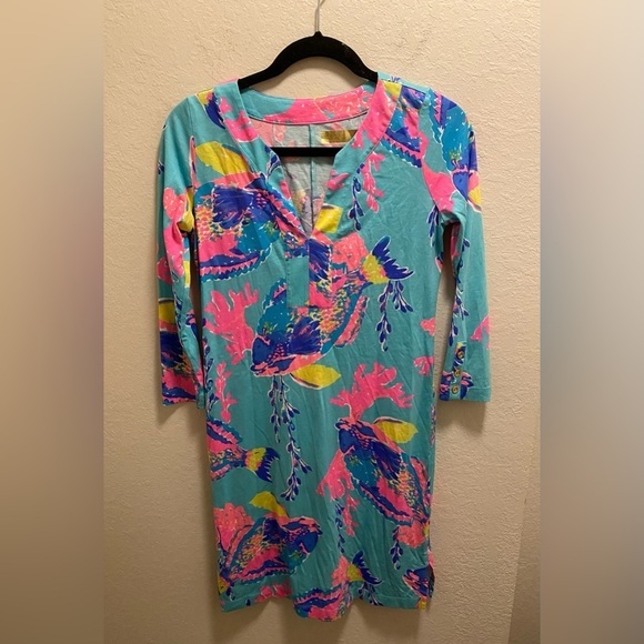 Lilly Pulitzer Riva Dress In Sandstorm Print - Picture 3 of 10